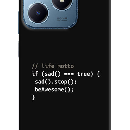 Life Motto Code Realme C63 Hard Case Back Cover by Casekaro
