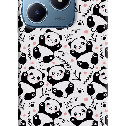 Cute Panda Realme C63 Hard Case Back Cover by Casekaro