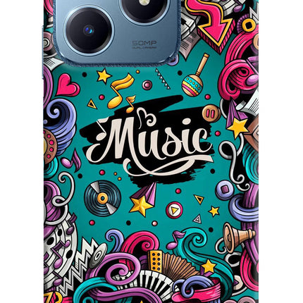 Music Graffiti Realme C63 Hard Case Back Cover by Casekaro