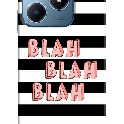 Blah Blah Blah Realme C63 Hard Case Back Cover by Casekaro