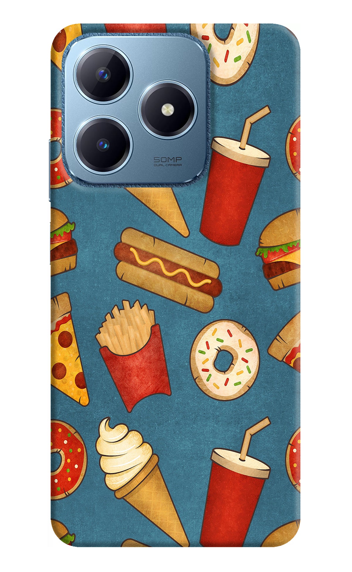 Foodie Realme C63 Back Cover