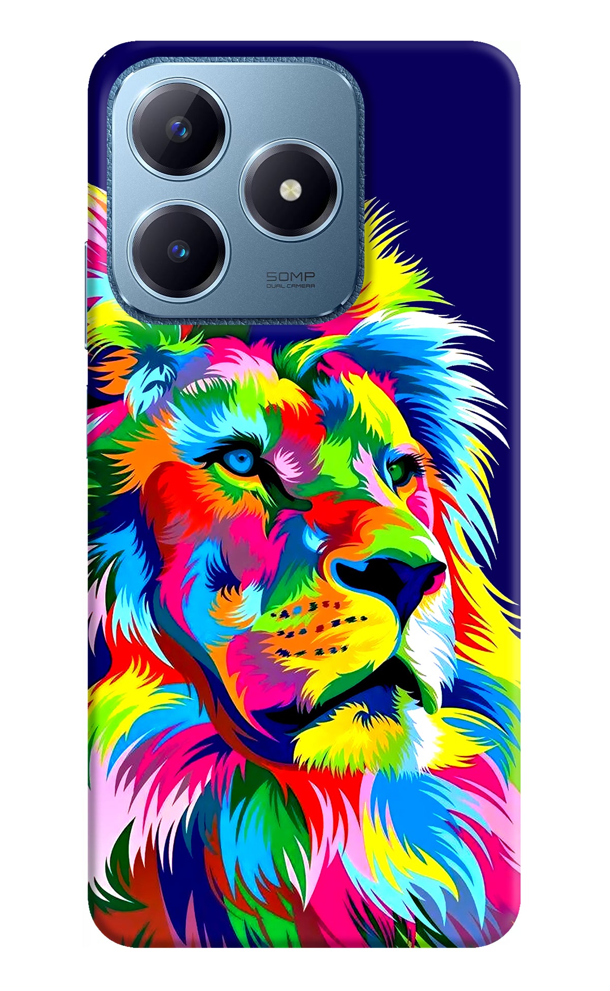 Vector Art Lion Realme C63 Back Cover