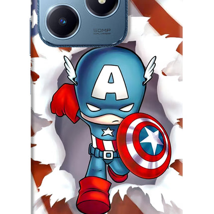 Captain America Realme C63 Hard Case Back Cover by Casekaro