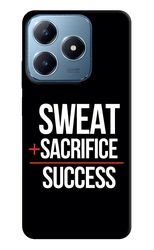 Sweat Sacrifice Success Realme C63 Back Cover