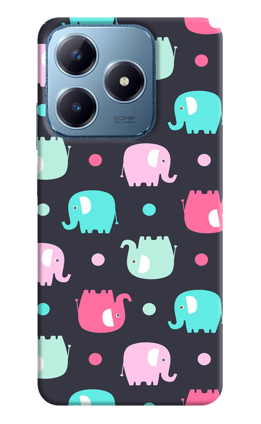 Elephants Realme C63 Hard Case Back Cover by Casekaro
