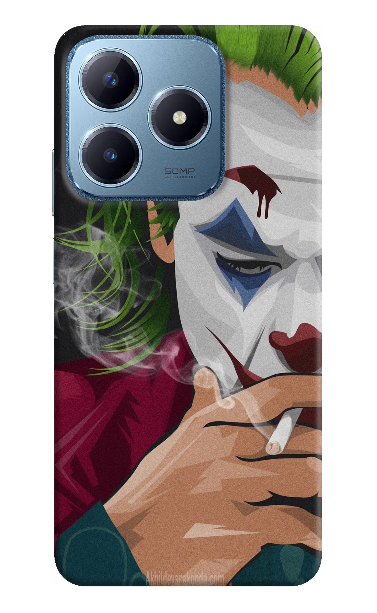 Joker Smoking Realme C63 Hard Case Back Cover by Casekaro