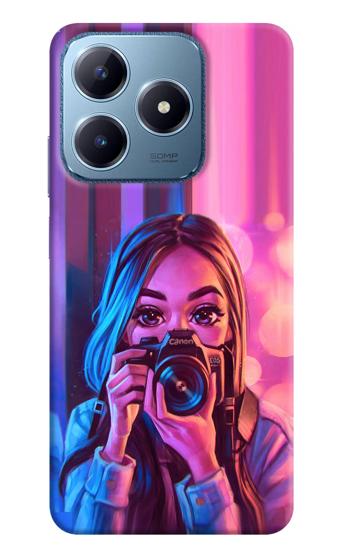 Girl Photographer Realme C63 Hard Case Back Cover by Casekaro