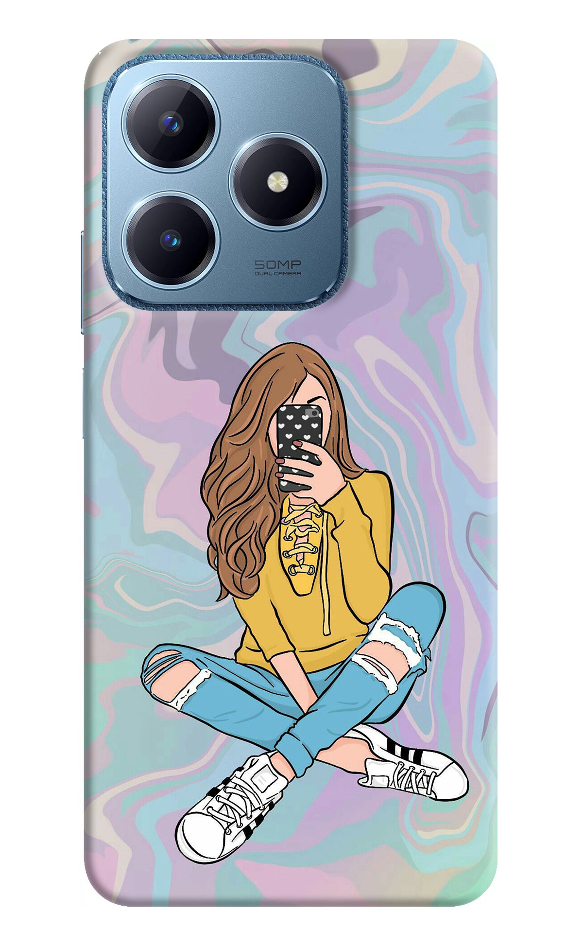 Selfie Girl Realme C63 Back Cover