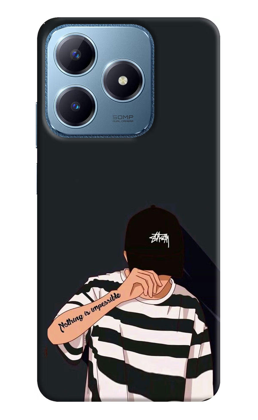 Aesthetic Boy Realme C63 Back Cover, Hard case
