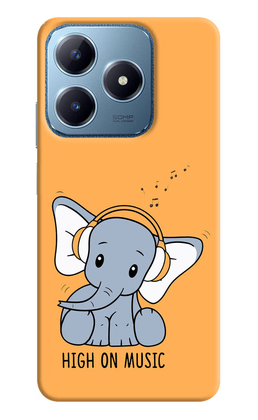 High On Music Realme C63 Hard Case Back Cover by Casekaro