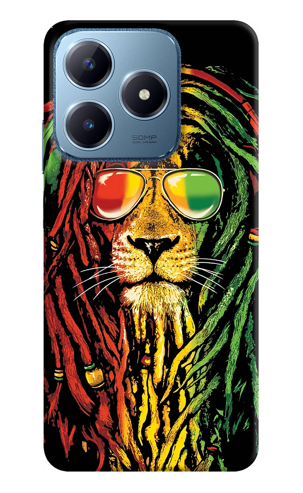 Rasta Lion Realme C63 Back Cover