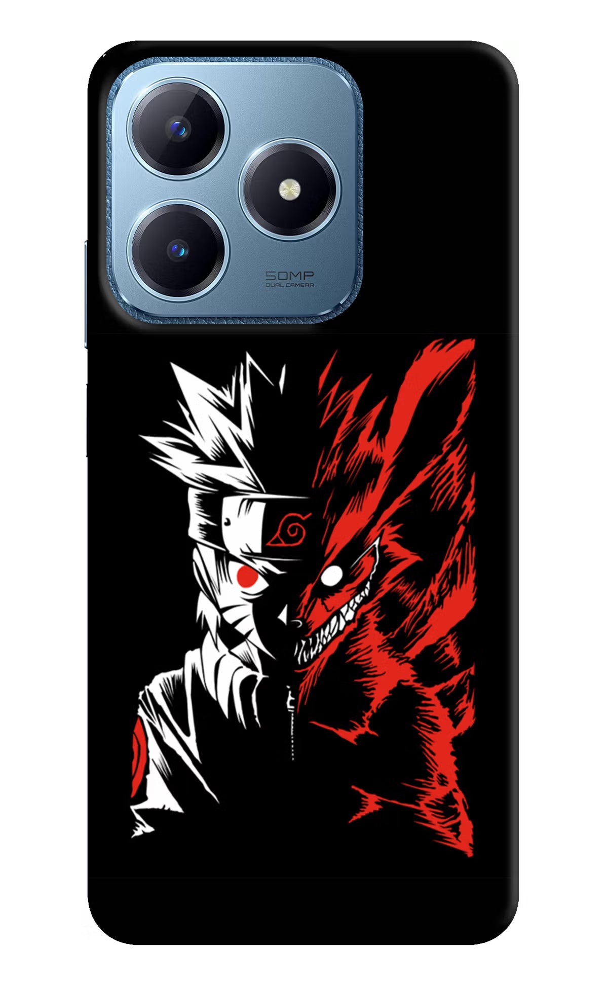 Naruto Two Face Realme C63 Hard Case Back Cover by Casekaro