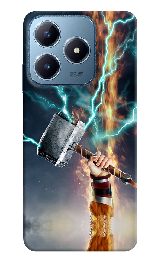 Thor Hammer Mjolnir Realme C63 Hard Case Back Cover by Casekaro
