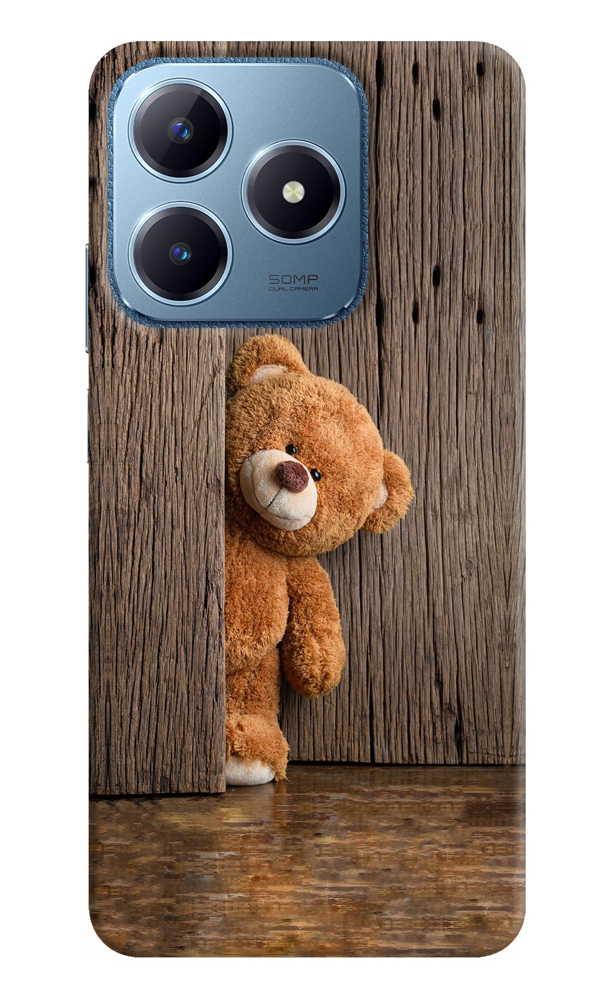 Teddy Wooden Realme C63 Back Cover