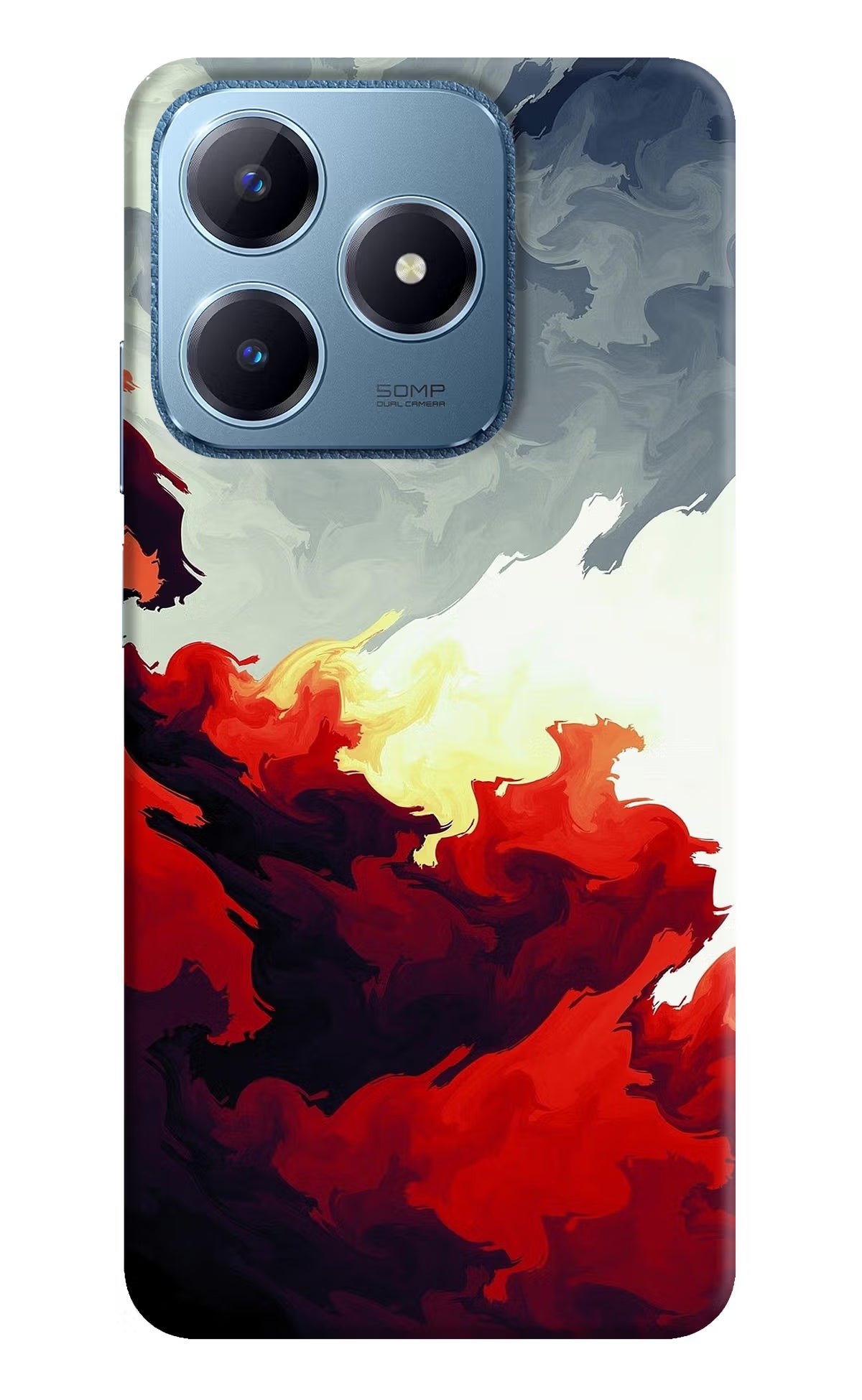 Fire Cloud Realme C63 Hard Case Back Cover by Casekaro