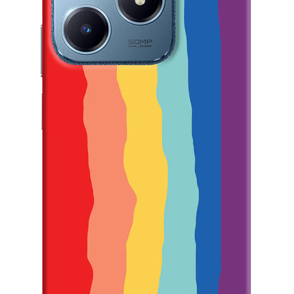 Rainbow Realme C63 Hard Case Back Cover by Casekaro