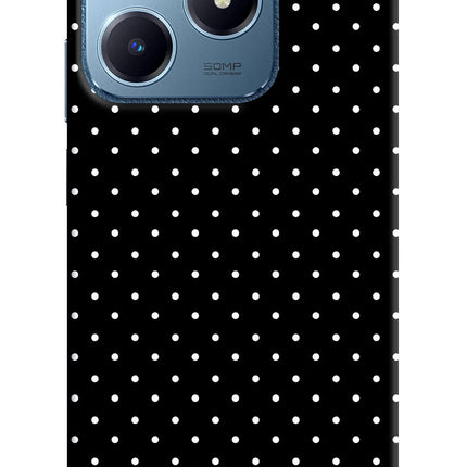 White Dots Realme C63 Hard Case Back Cover by Casekaro