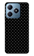 White Dots Realme C63 Hard Case Back Cover by Casekaro