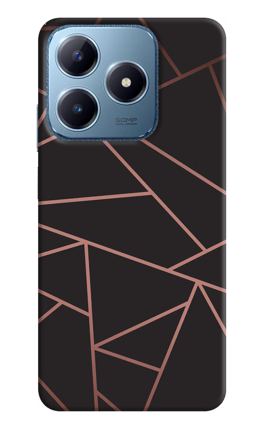Geometric Pattern Realme C63 Back Cover, Hard case