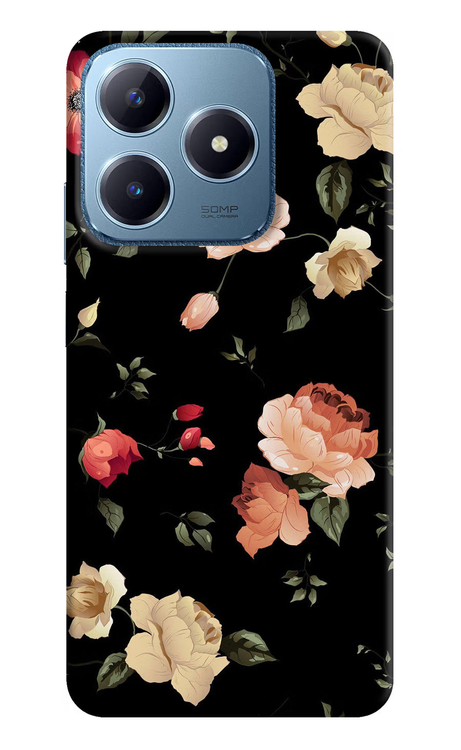 Flowers Realme C63 Back Cover, Hard case