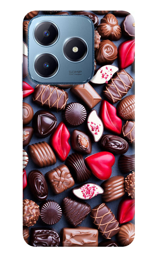 Chocolates Realme C63 Hard Case Back Cover by Casekaro