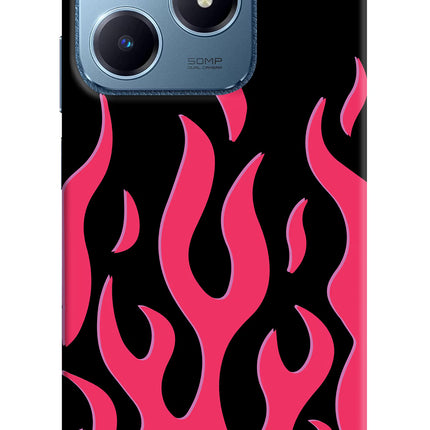Fire Flames Realme C63 Hard Case Back Cover by Casekaro