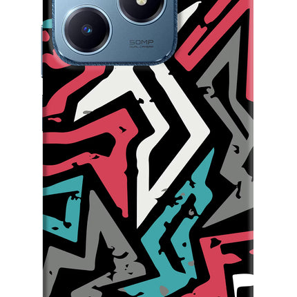 Geometric Graffiti Realme C63 Hard Case Back Cover by Casekaro