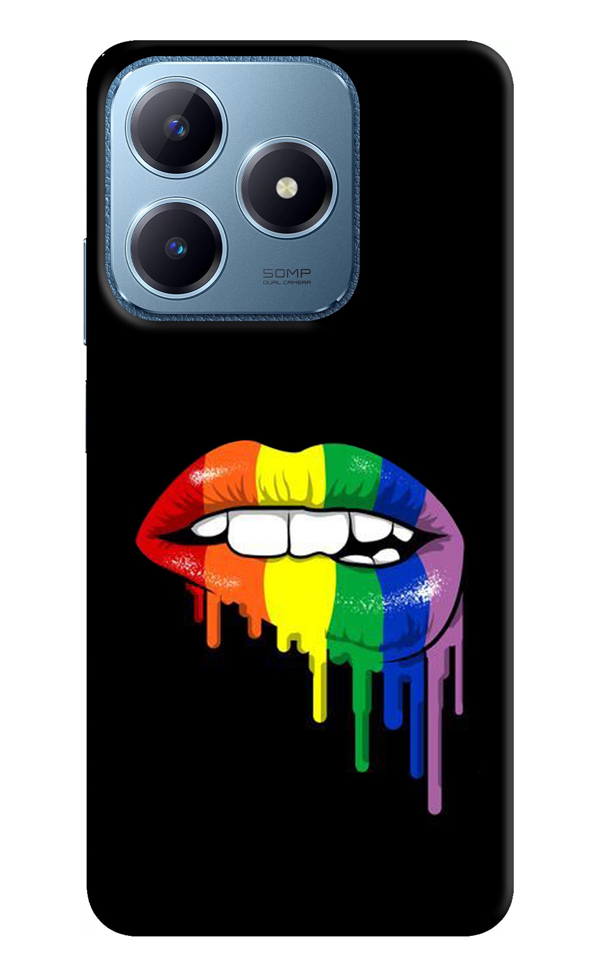 Lips Biting Realme C63 Back Cover