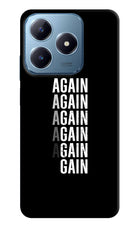 Again Again Gain Realme C63 Hard Case Back Cover by Casekaro