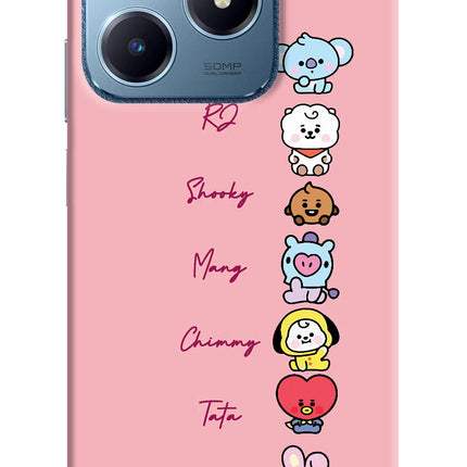 BTS names Realme C63 Hard Case Back Cover by Casekaro