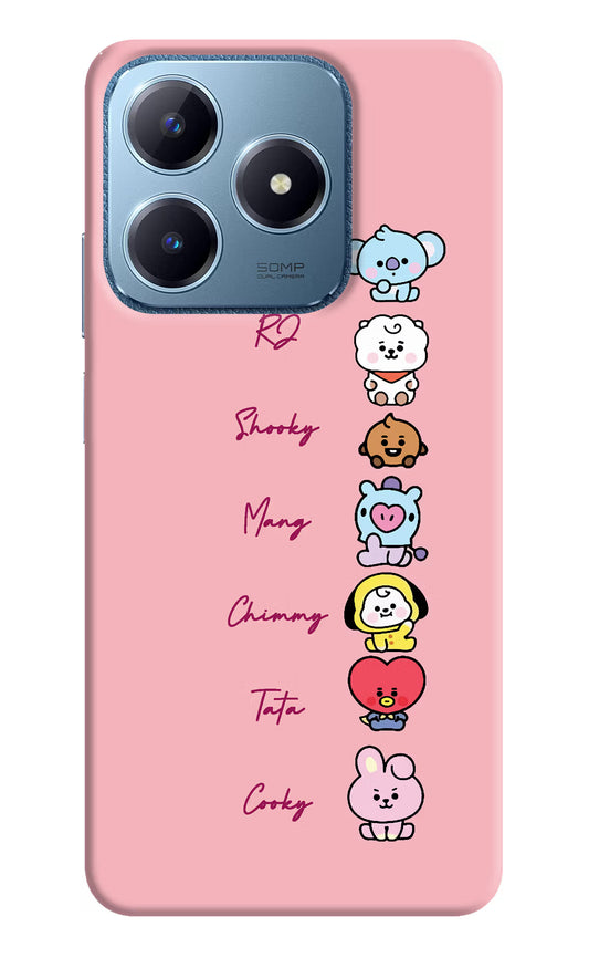 BTS names Realme C63 Hard Case Back Cover by Casekaro