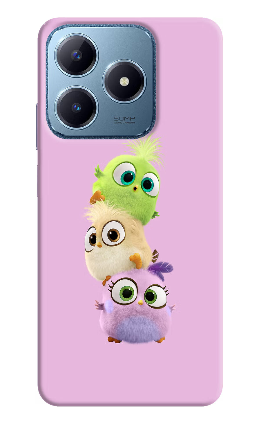 Cute Little Birds Realme C63 Back Cover, Hard case
