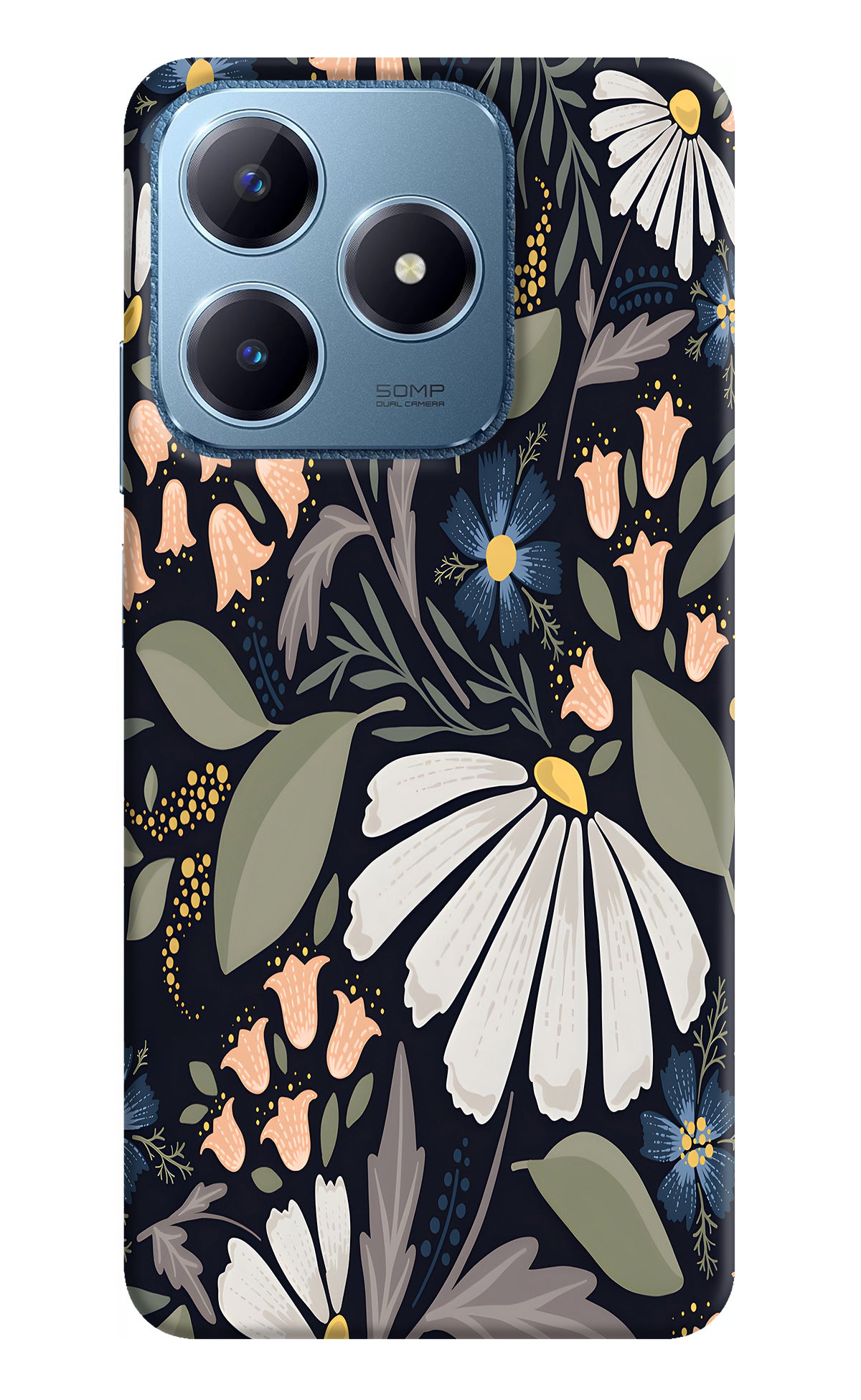 Flowers Art Realme C63 Back Cover