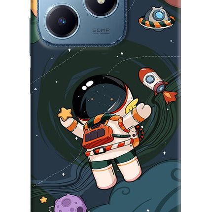 Cartoon Astronaut Realme C63 Hard Case Back Cover by Casekaro