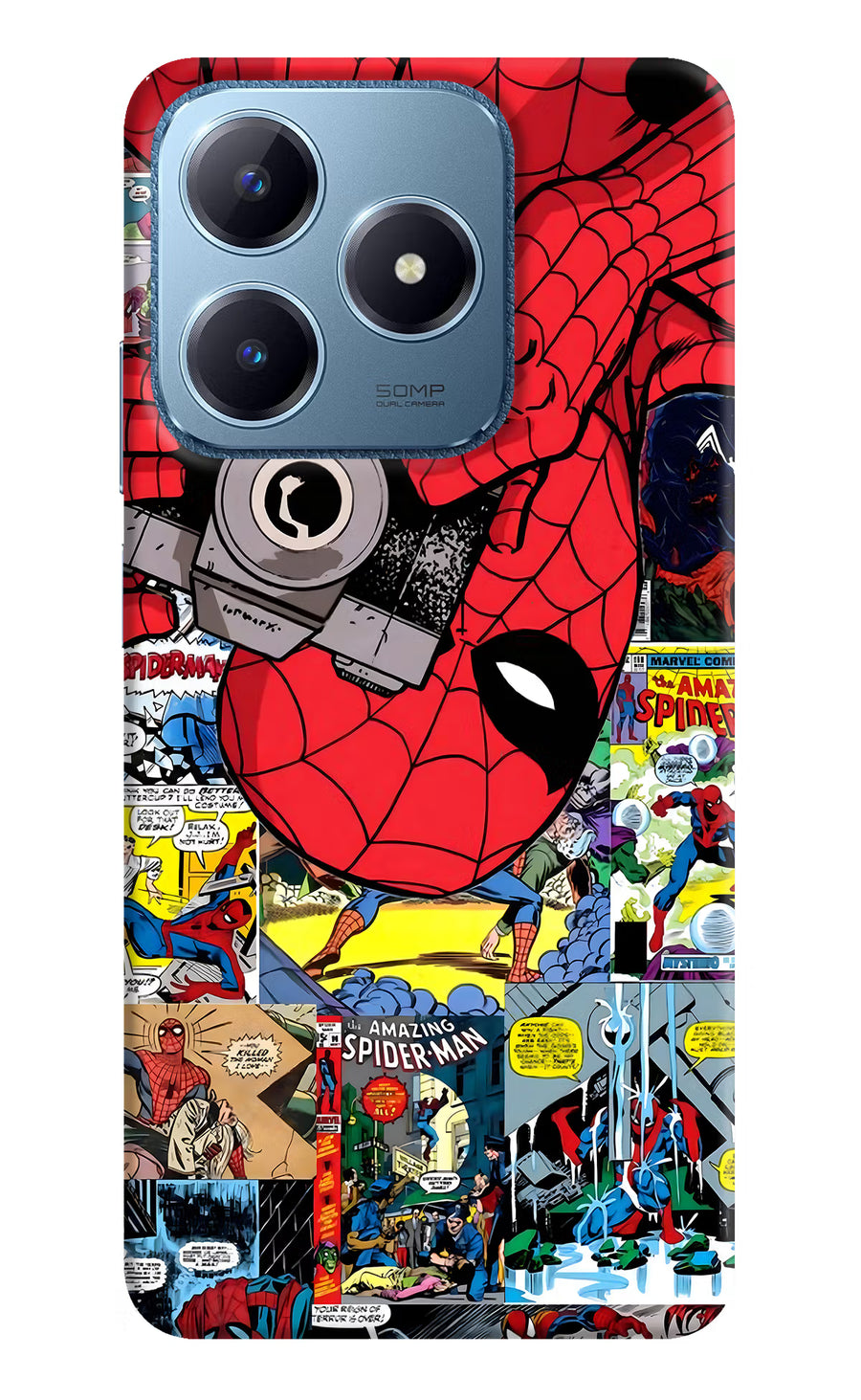 Spider Man Realme C63 Back Cover, Hard case
