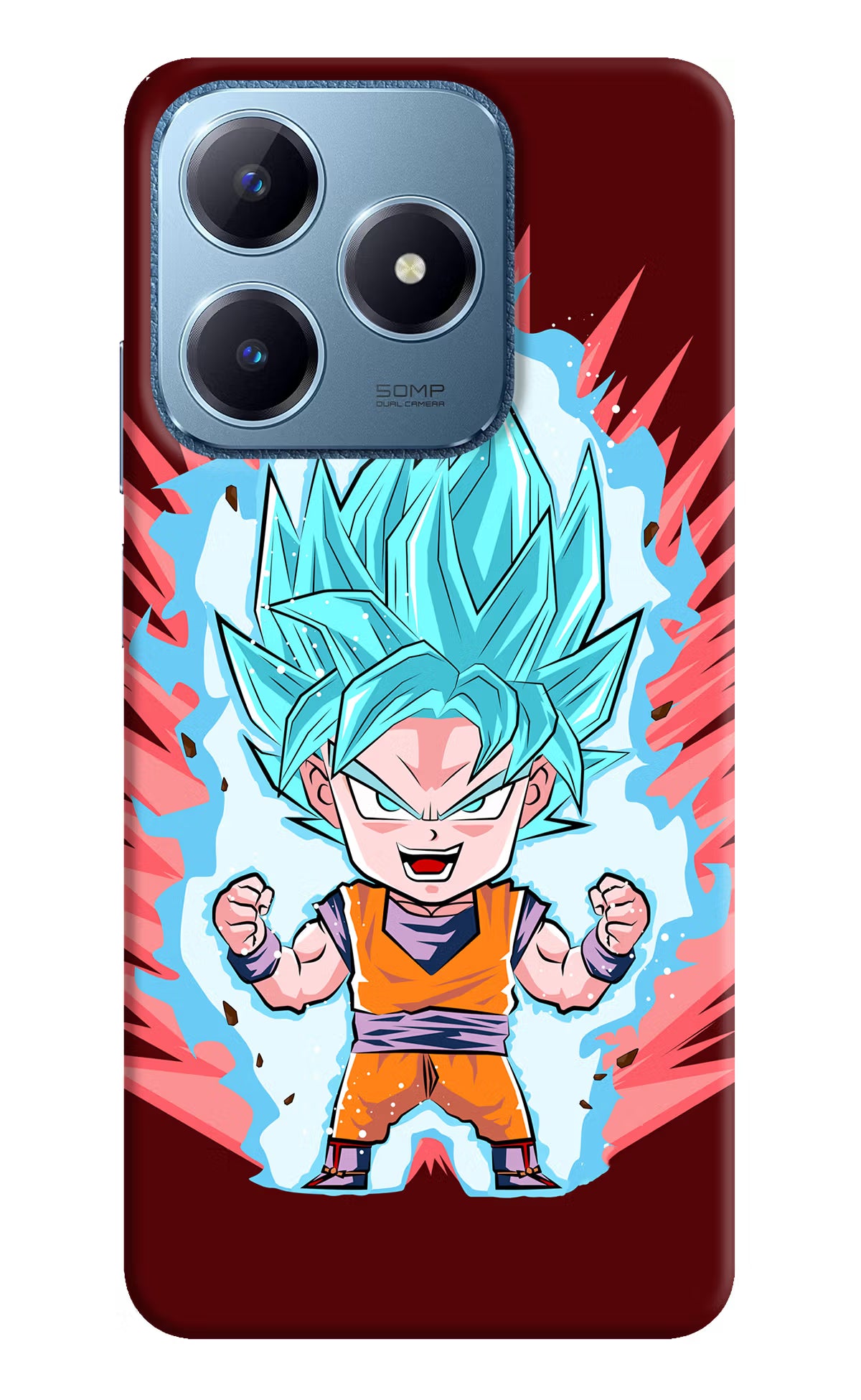 Goku Little Realme C63 Hard Case Back Cover by Casekaro