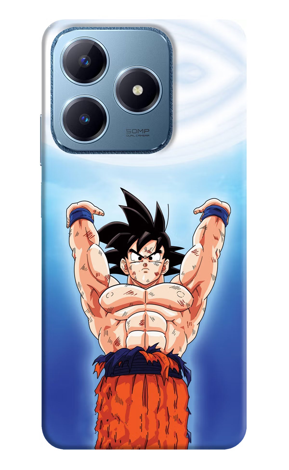 Goku Power Realme C63 Hard Case Back Cover by Casekaro