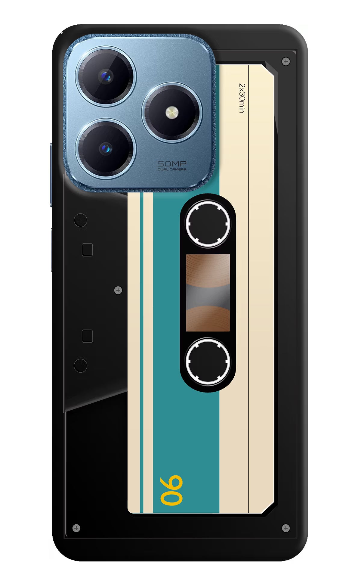 Cassette Realme C63 Hard Case Back Cover by Casekaro