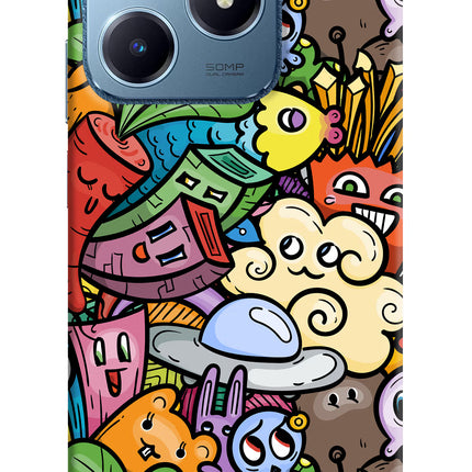 Veggie Doodle Realme C63 Hard Case Back Cover by Casekaro
