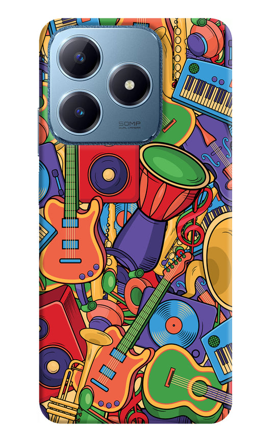 Music Instrument Doodle Realme C63 Back Cover