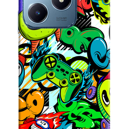 Game Doodle Realme C63 Hard Case Back Cover by Casekaro