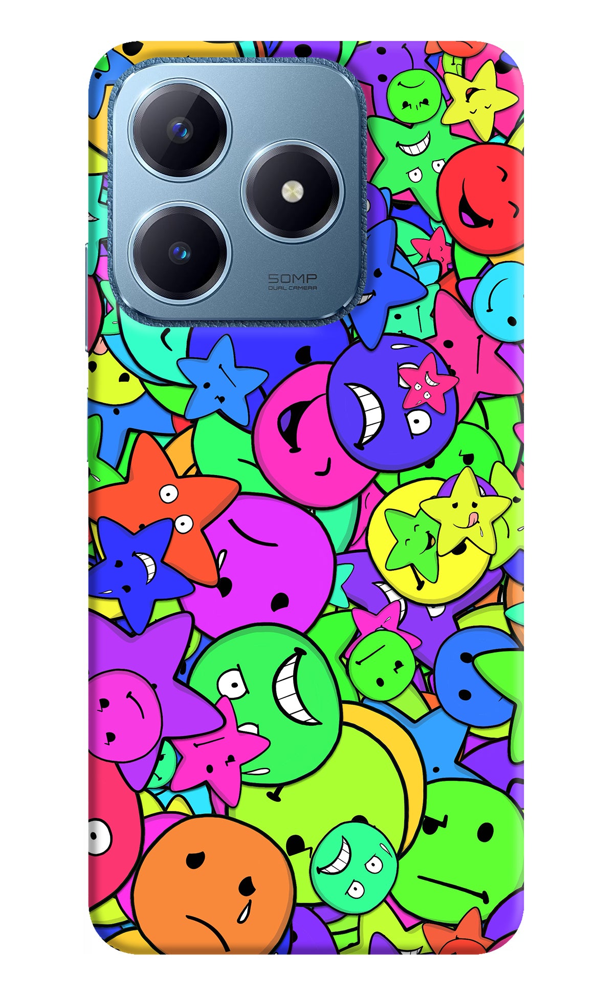 Fun Doodle Realme C63 Back Cover