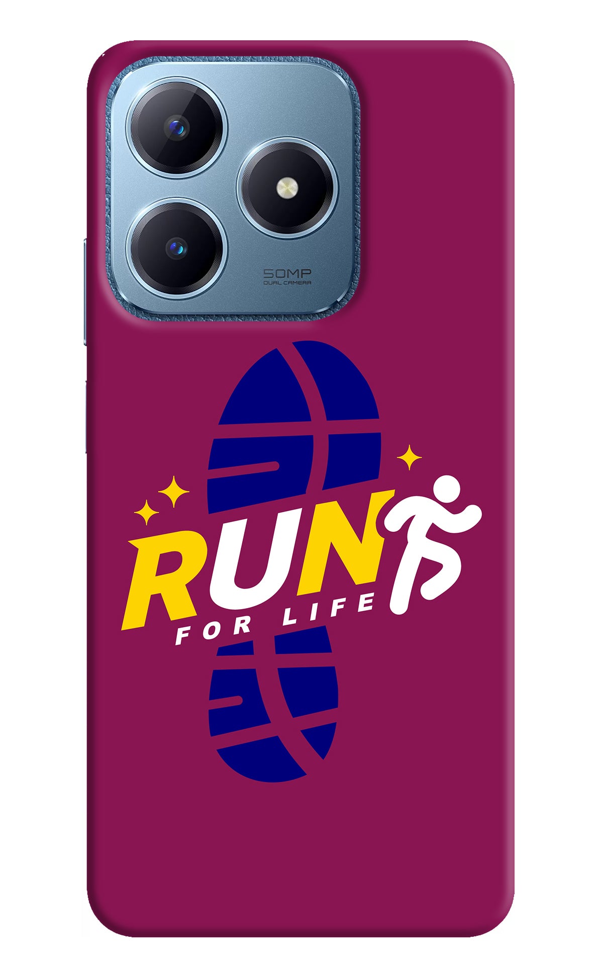 Run for Life Realme C63 Back Cover