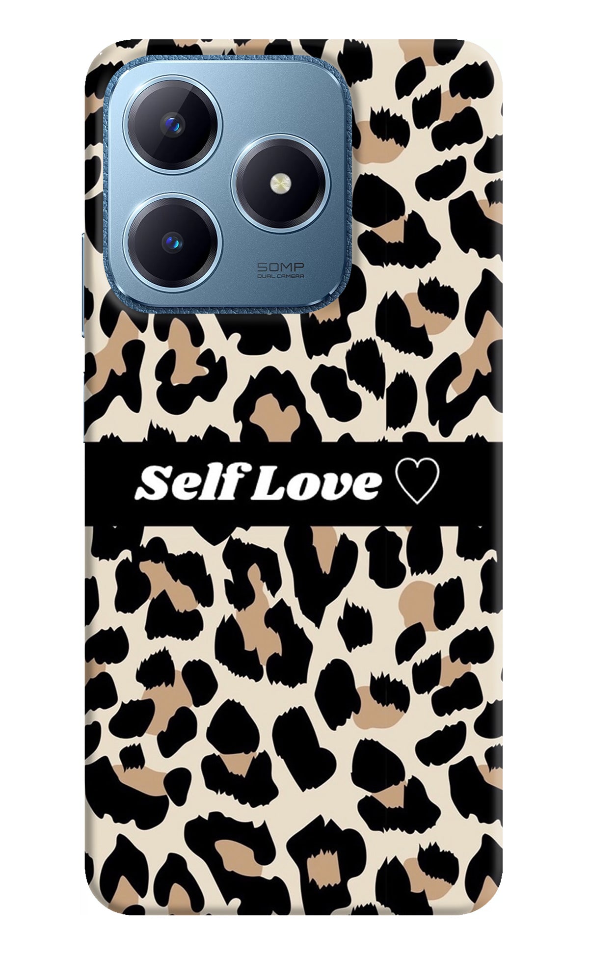 Leopard Print Self Love Realme C63 Back Cover