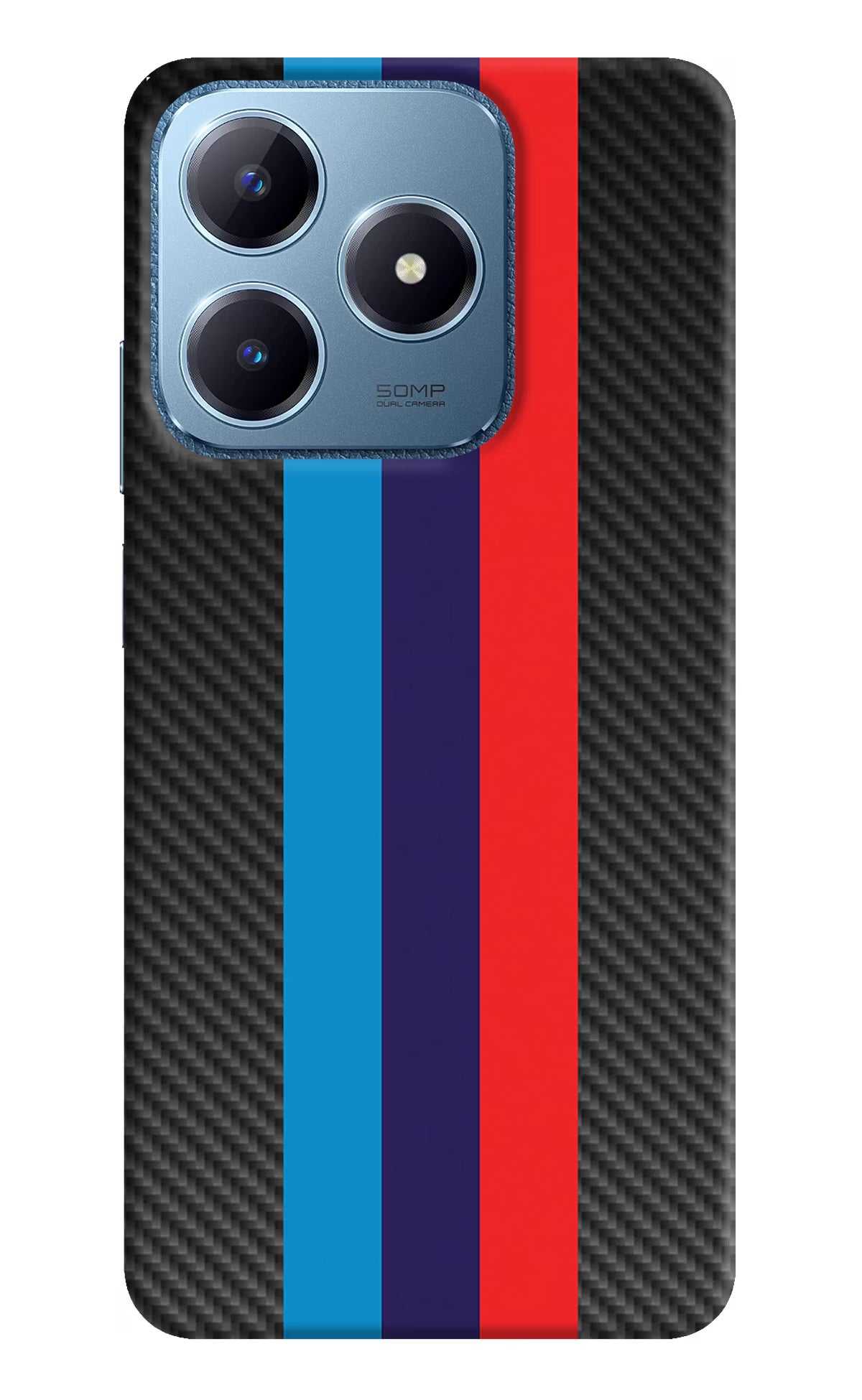BMW Stripes Pattern Realme C63 Hard Case Back Cover by Casekaro