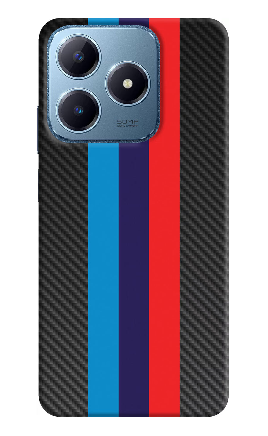 BMW Stripes Pattern Realme C63 Back Cover, Hard case