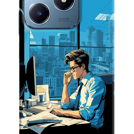 Focused Hustler (AI Generated) Realme C63 Hard Case Back Cover by Casekaro