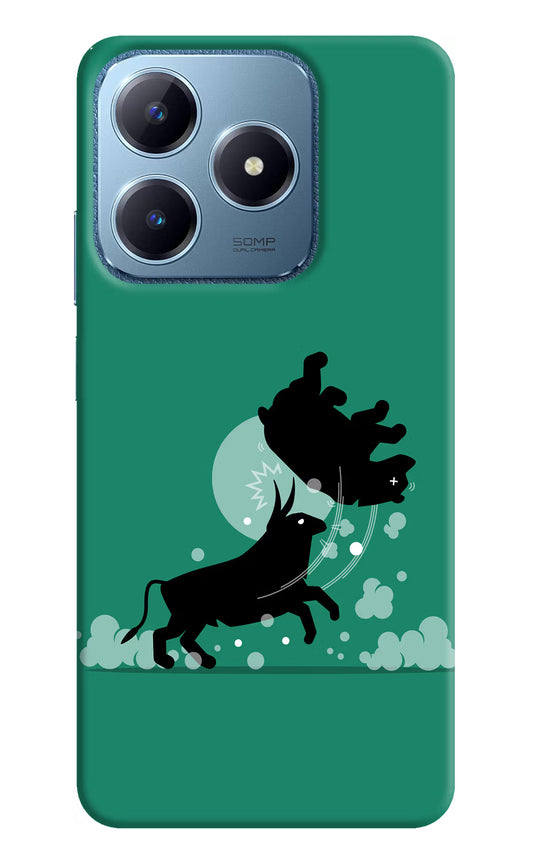 Bull Conqueror Realme C63 Hard Case Back Cover by Casekaro