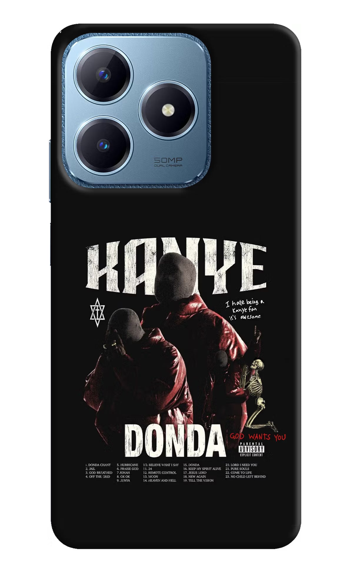 Donda Kanye West Realme C63 Hard Case Back Cover by Casekaro