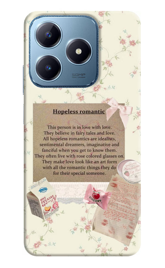 Hopeless Romantic Realme C63 Hard Case Back Cover by Casekaro